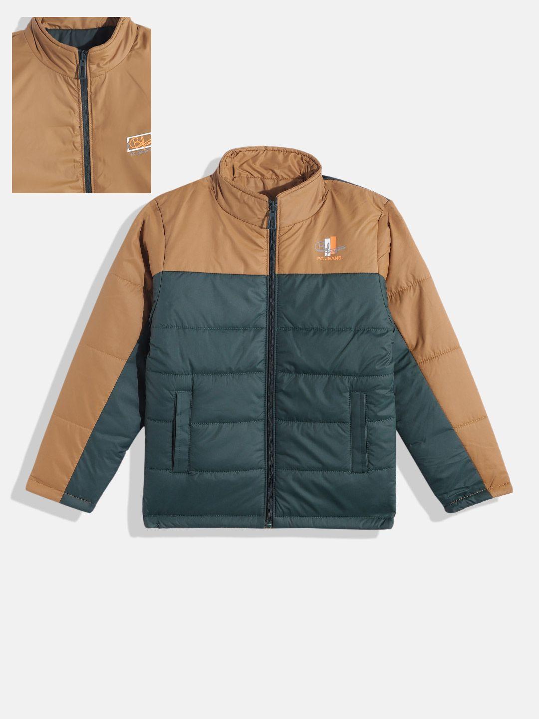 fort collins boys colourblocked reversible padded jacket