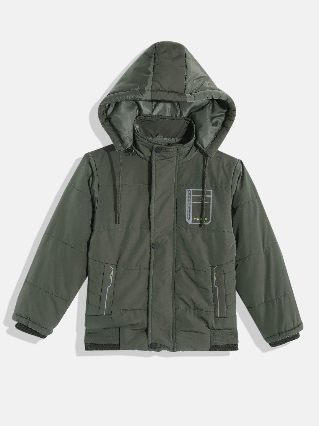 fort collins boys olive green bomber jacket