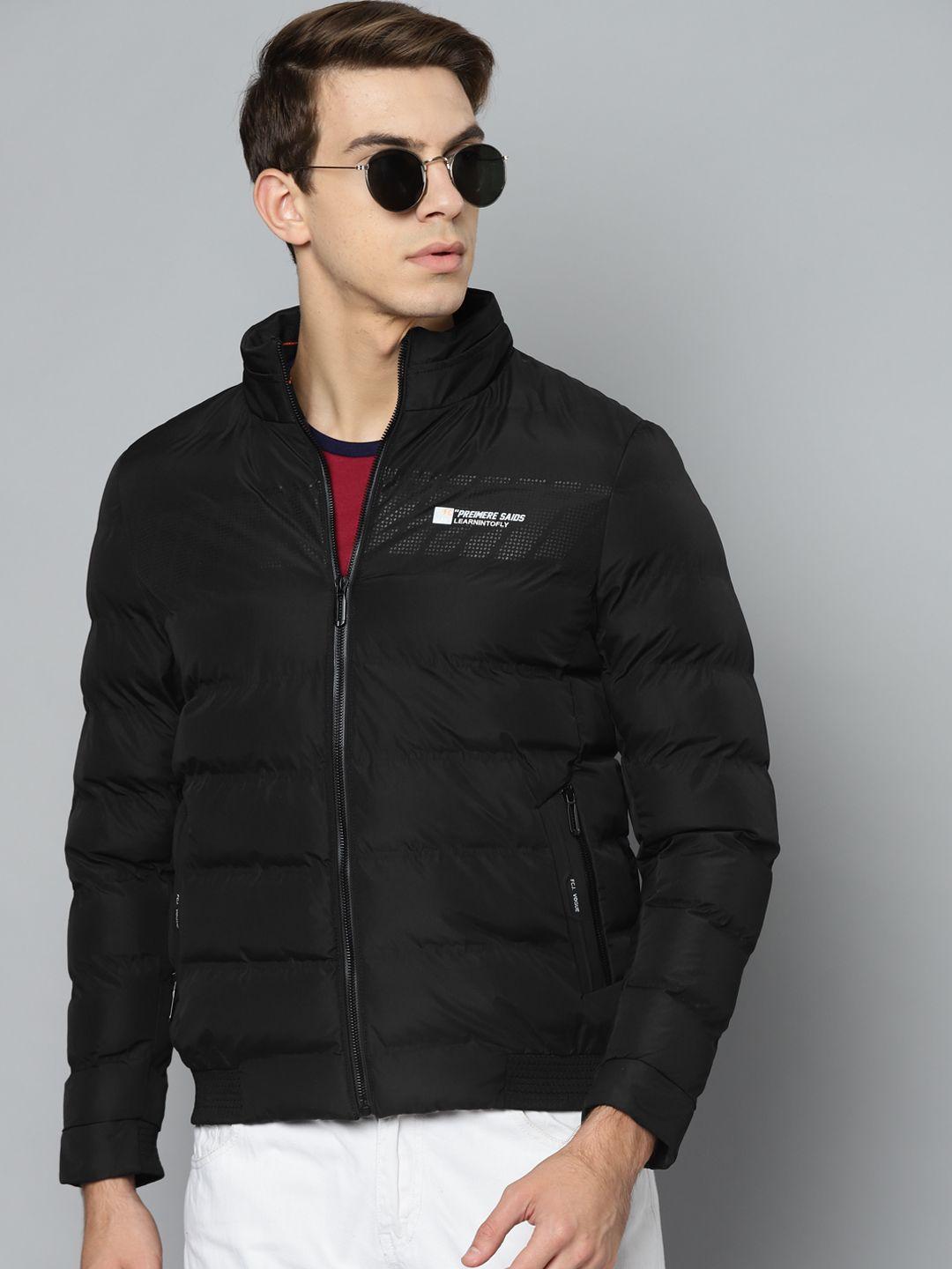 fort collins men black solid lightweight padded jacket