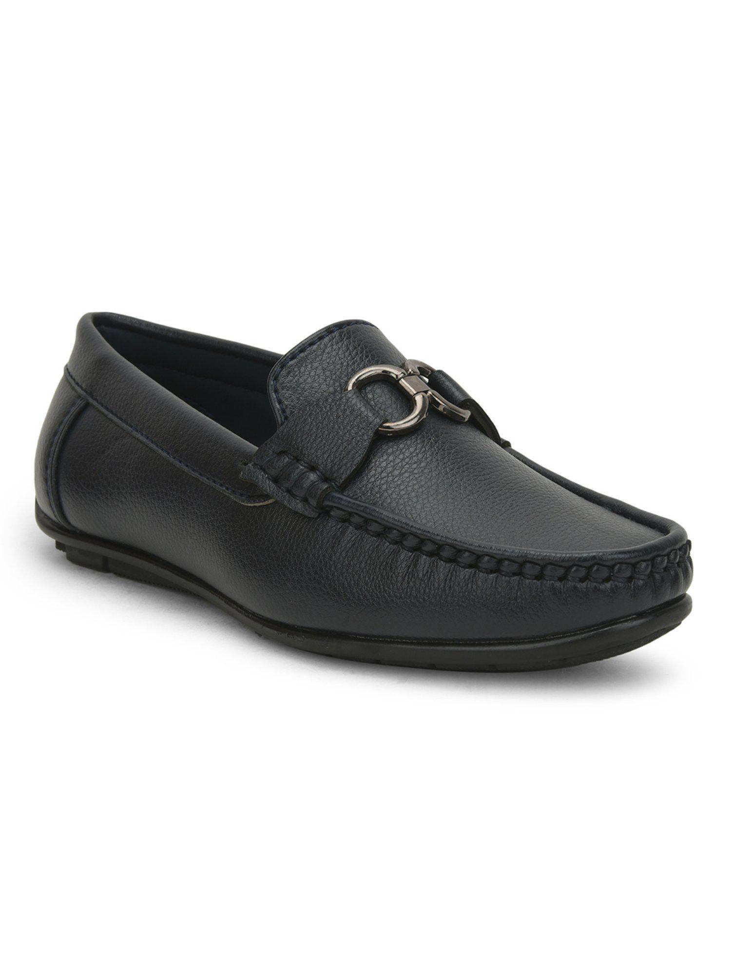 fortune olp 02 kids non lacing loafers black