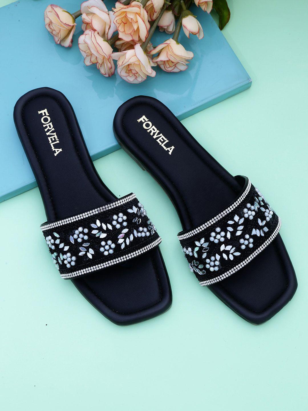 forvela embellished open toe flats