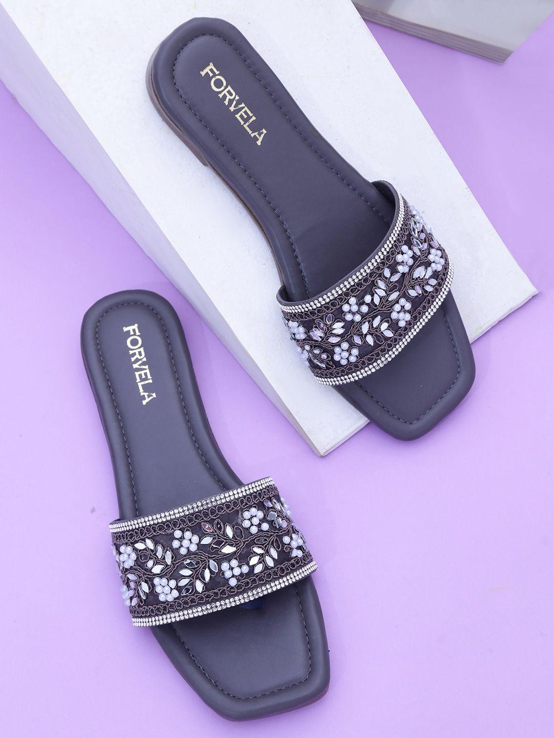 forvela embellished open toe flats