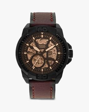 foss men wrist watches, brown, os