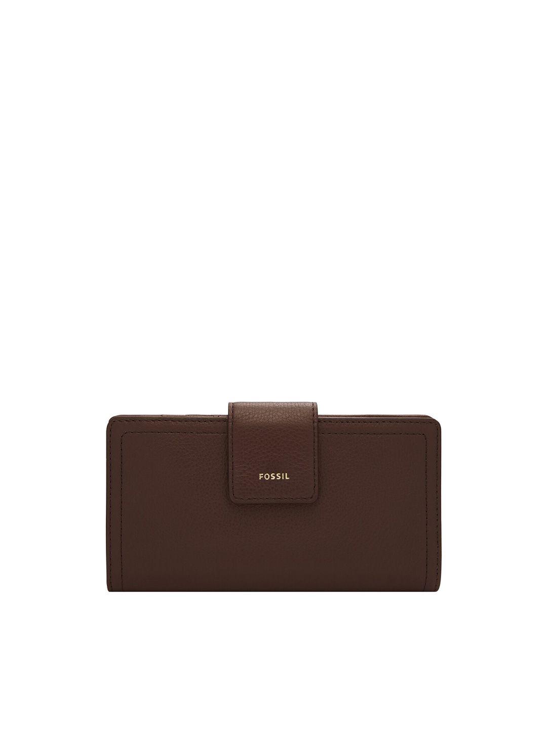 fossil leather envelope clutch