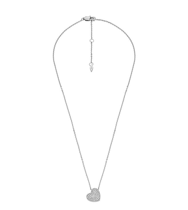 fossil silver sadie casual necklace