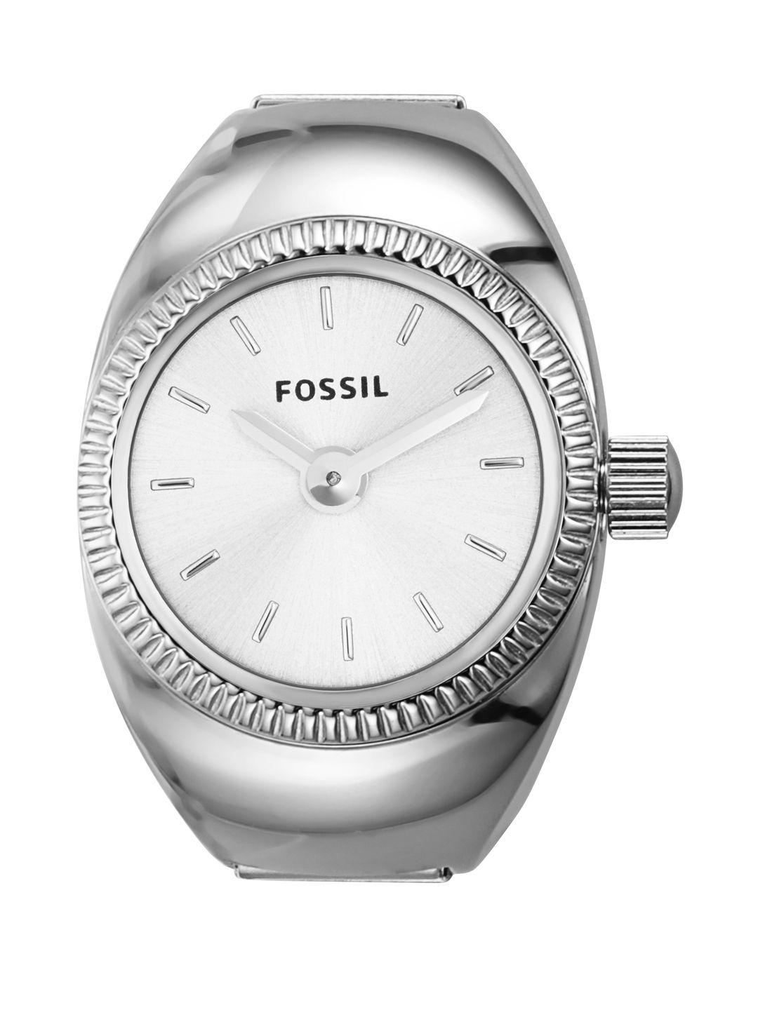 fossil women bracelet style analogue ring watch es5245