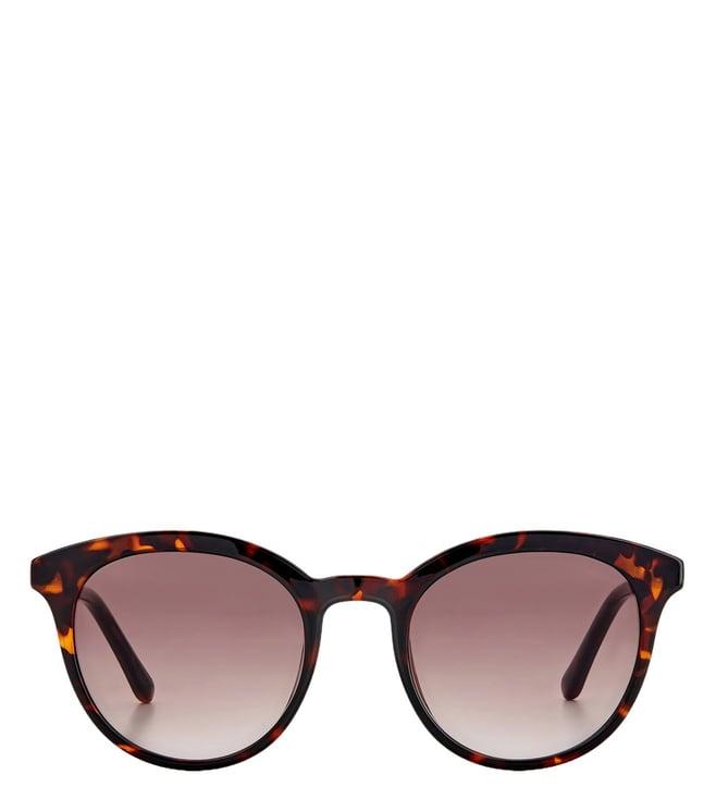 fossil 20376308650ha round sunglasses for women