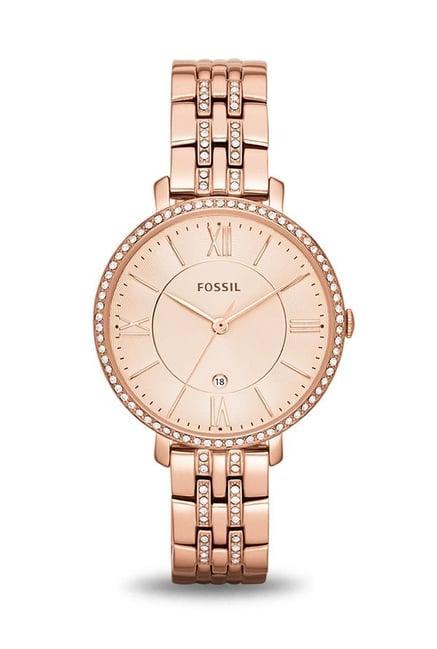 fossil es3546 jacqueline analog watch for women