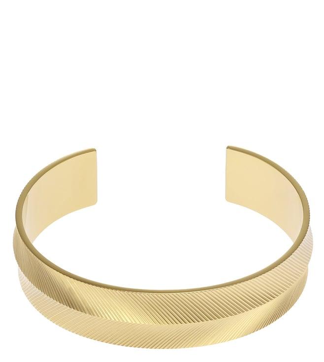 fossil gold harlow cuffs bracelet