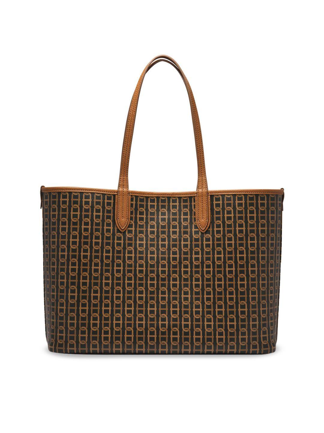 fossil printed shopper tote bag