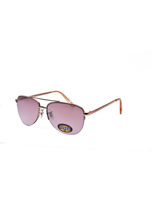 fossil purple aviator uv protection sunglasses for women