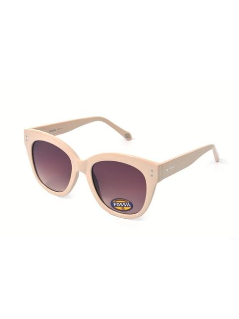 fossil purple cat eye uv protection sunglasses for women