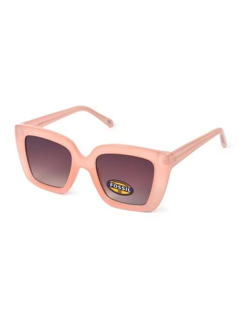 fossil purple cat eye uv protection sunglasses for women