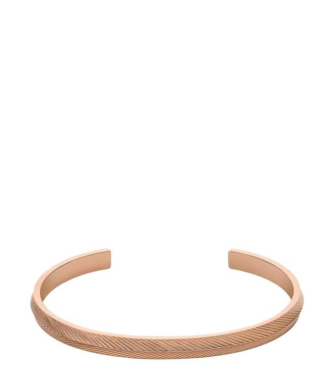 fossil rose gold harlow rose cuffs bracelet