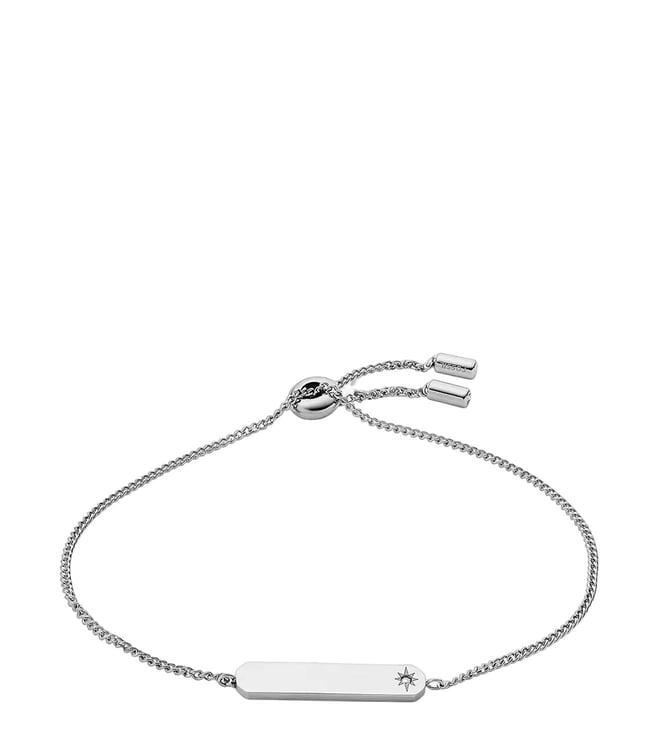 fossil silver lane bracelet