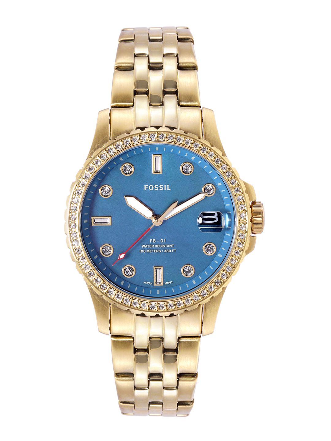 fossil women bracelet style analogue watch es4983