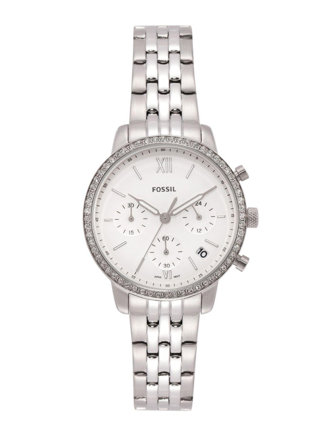 fossil women neutra embellished analogue watch es5217