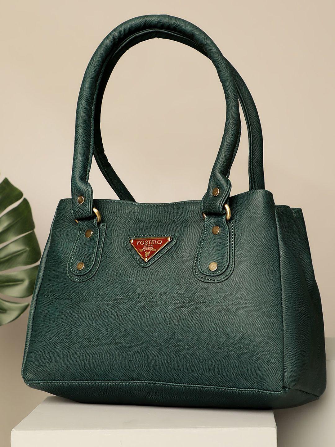 fostelo green pu structured shoulder bag