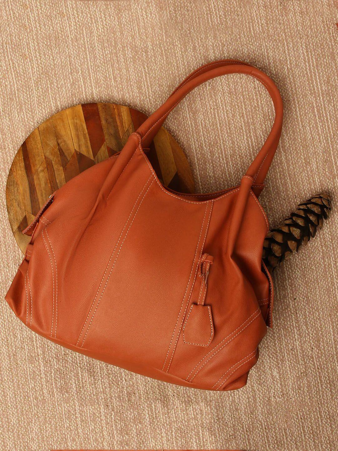 fostelo pink pu structured hobo bag