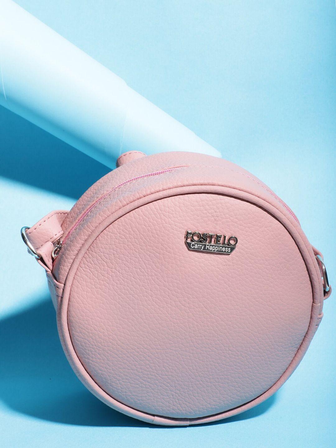 fostelo pink structured sling bag