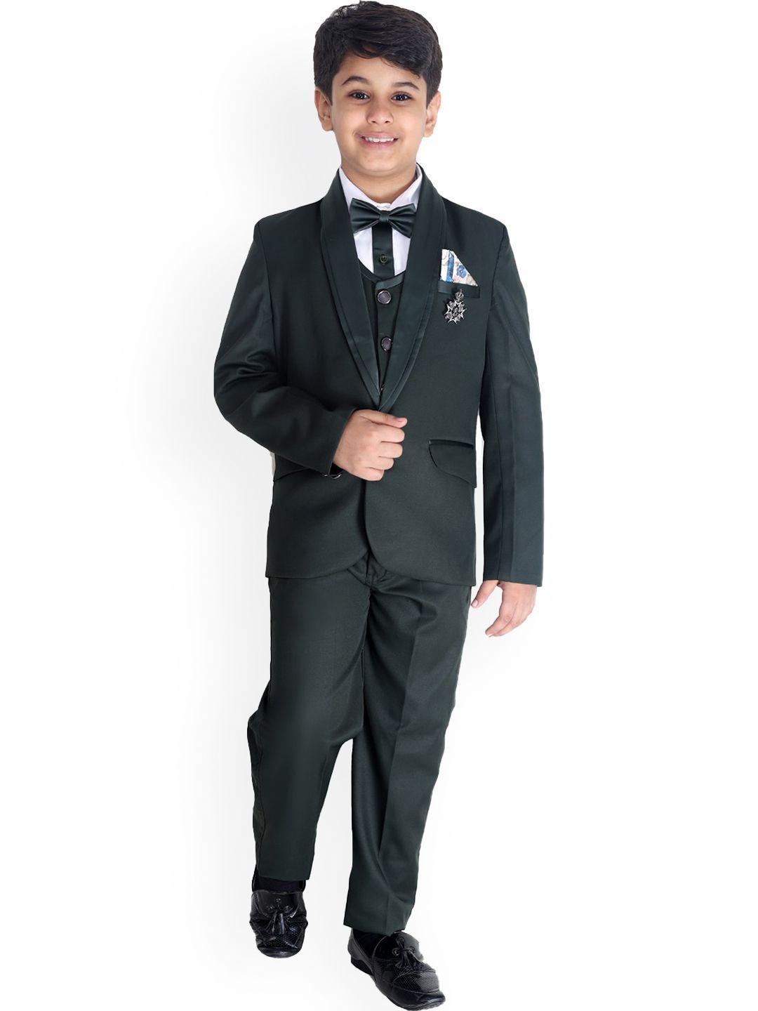 fourfolds boys single-breasted 5-piece party suit