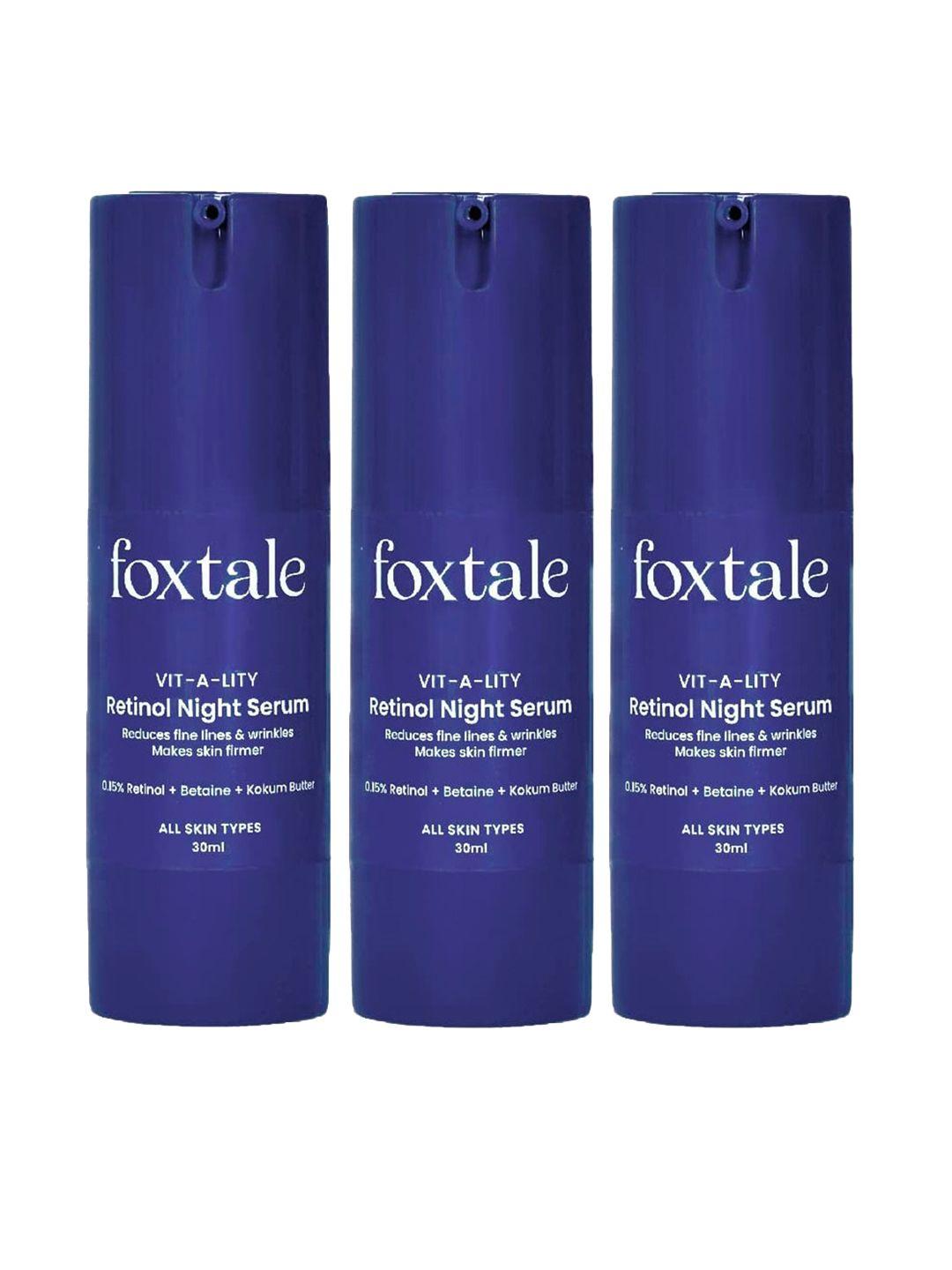 foxtale set of 3 - 0.15% encapsulated retinol night serum 90ml