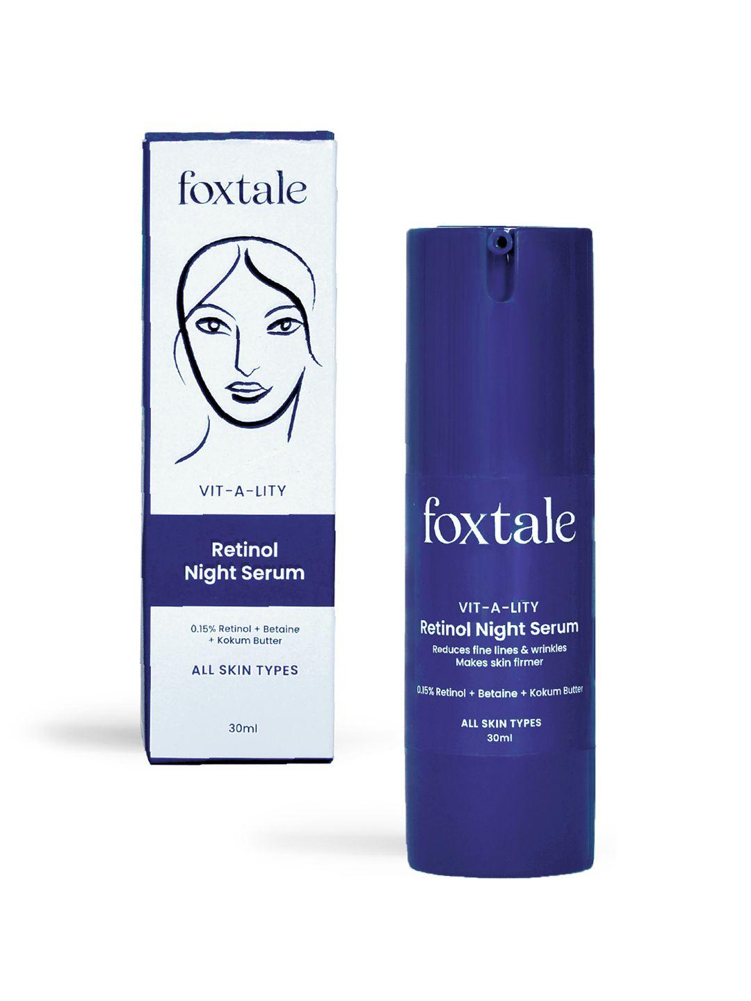 foxtale 0.15% encapsulated anti aging retinol night serum 30ml