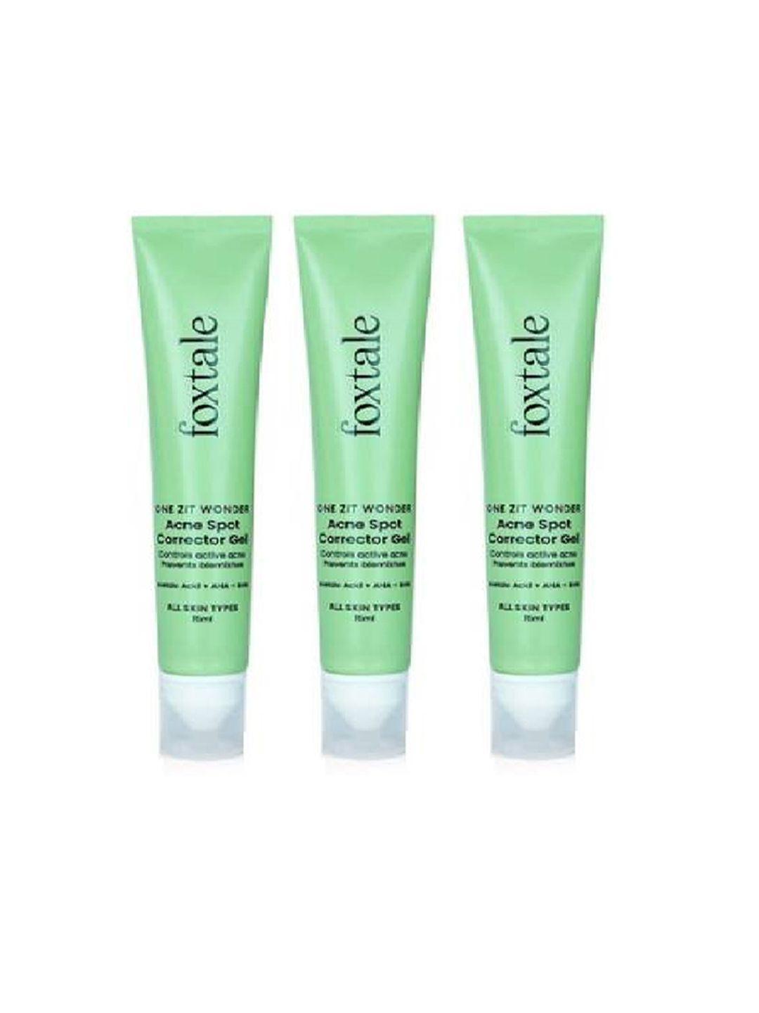 foxtale set of 3 one zit wonder acne spot corrector gel 15ml