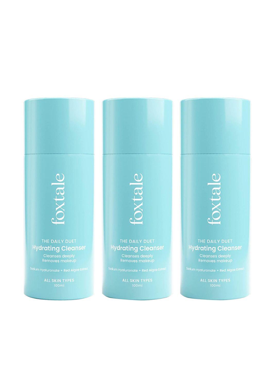 foxtale set of 3 the daily duet hydrating cleanser 300ml