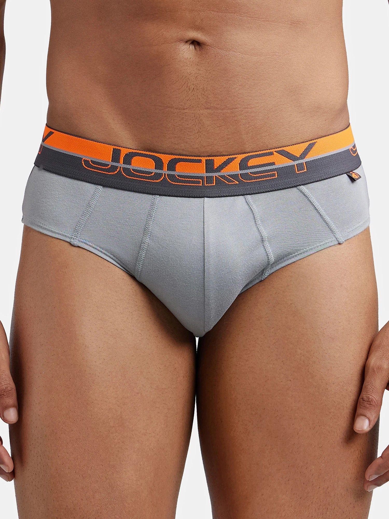 fp01 mens super combed cotton solid brief with ultrasoft waistband in grey