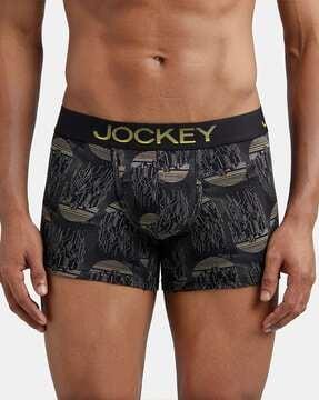 fp23 super combed cotton elastane stretch printed trunk with ultrasoft waistband