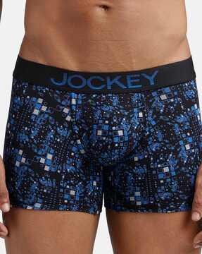 fp23 super combed cotton elastane stretch printed trunk with ultrasoft waistband