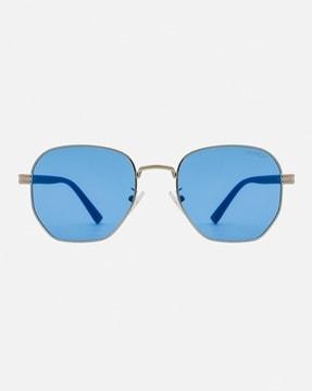 fr-ro-1049-c02 uv-protected hexagonal sunglasses