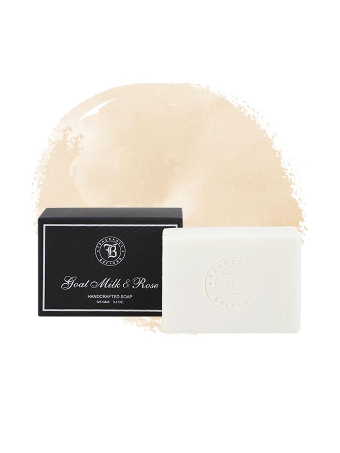 fragrance & beyond goat milk & rose 100% natural soap - 125g