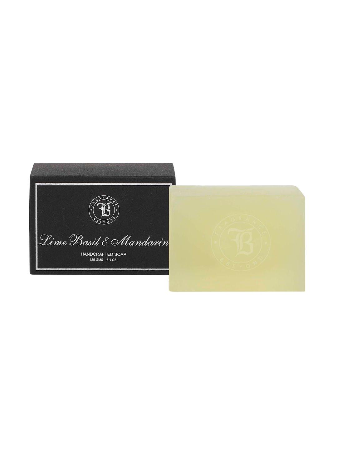 fragrance & beyond lime basil & mandarin handcrafted soap - 125 g