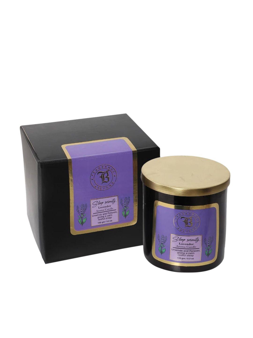 fragrance & beyond purple aromatherapy sleep serenity soy candle