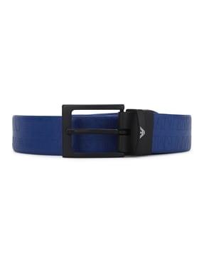 frame style logo buckle belt