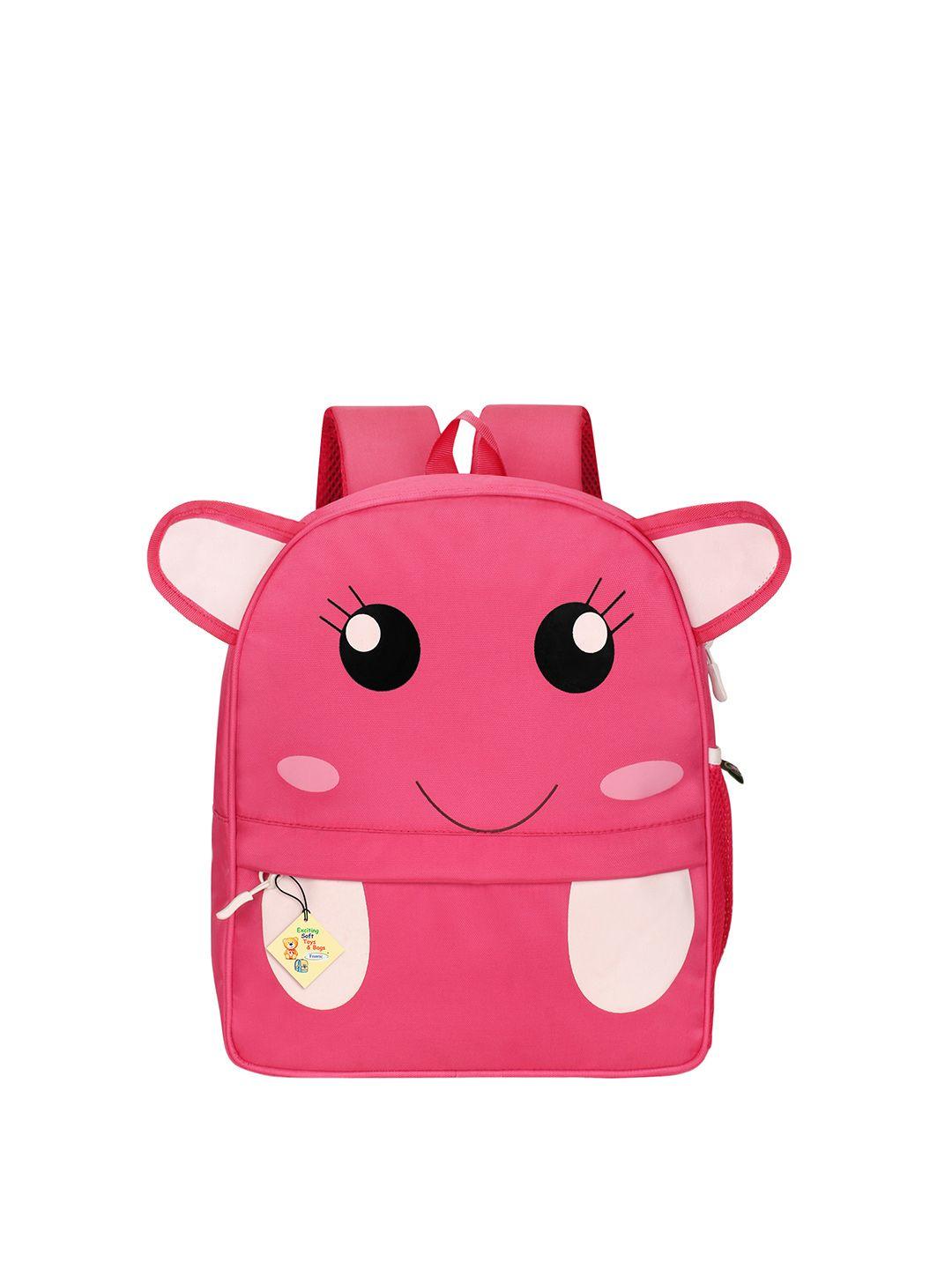 frantic kids pink & black graphic backpack