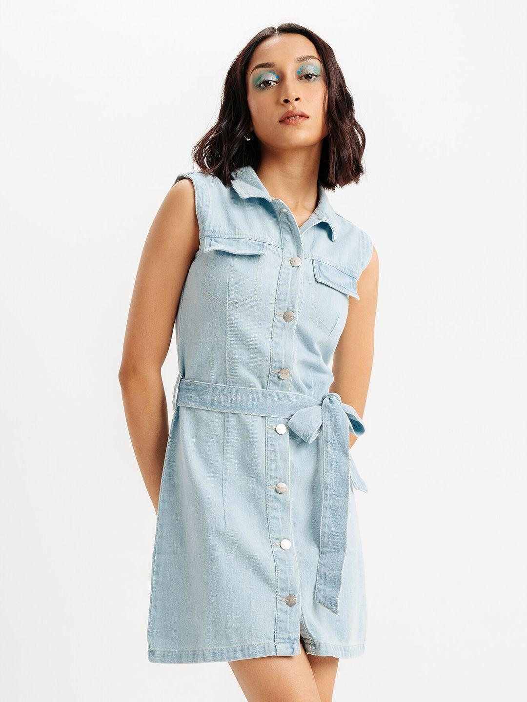 freakins blue denim dress