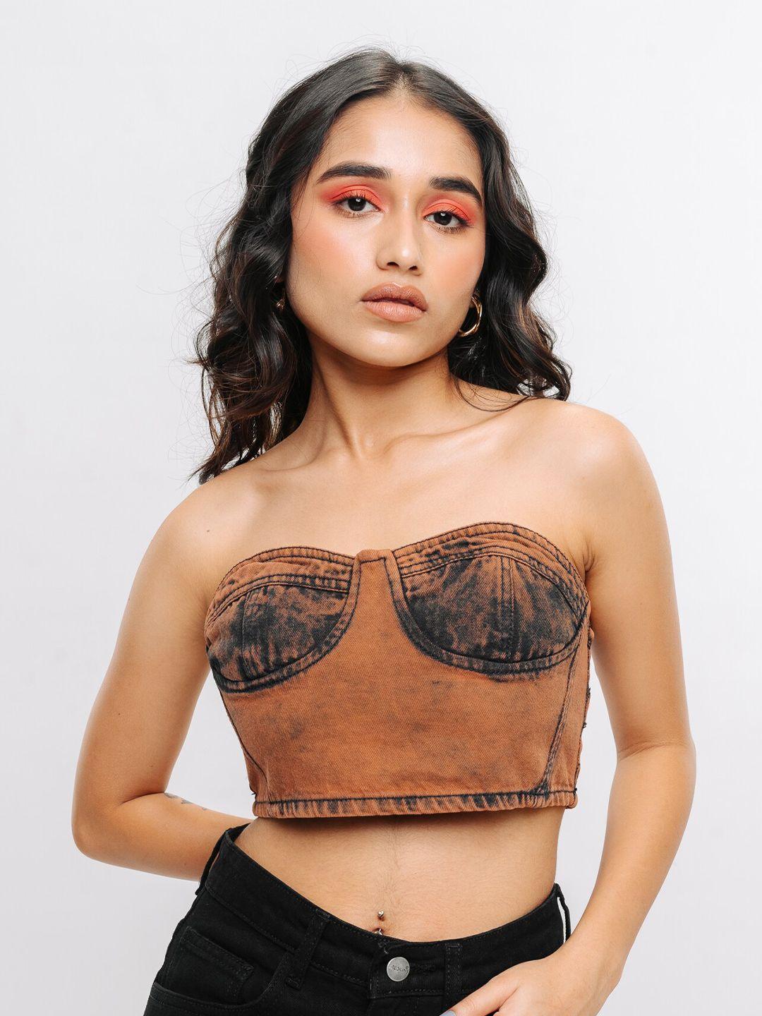 freakins off-shoulder cotton tube top