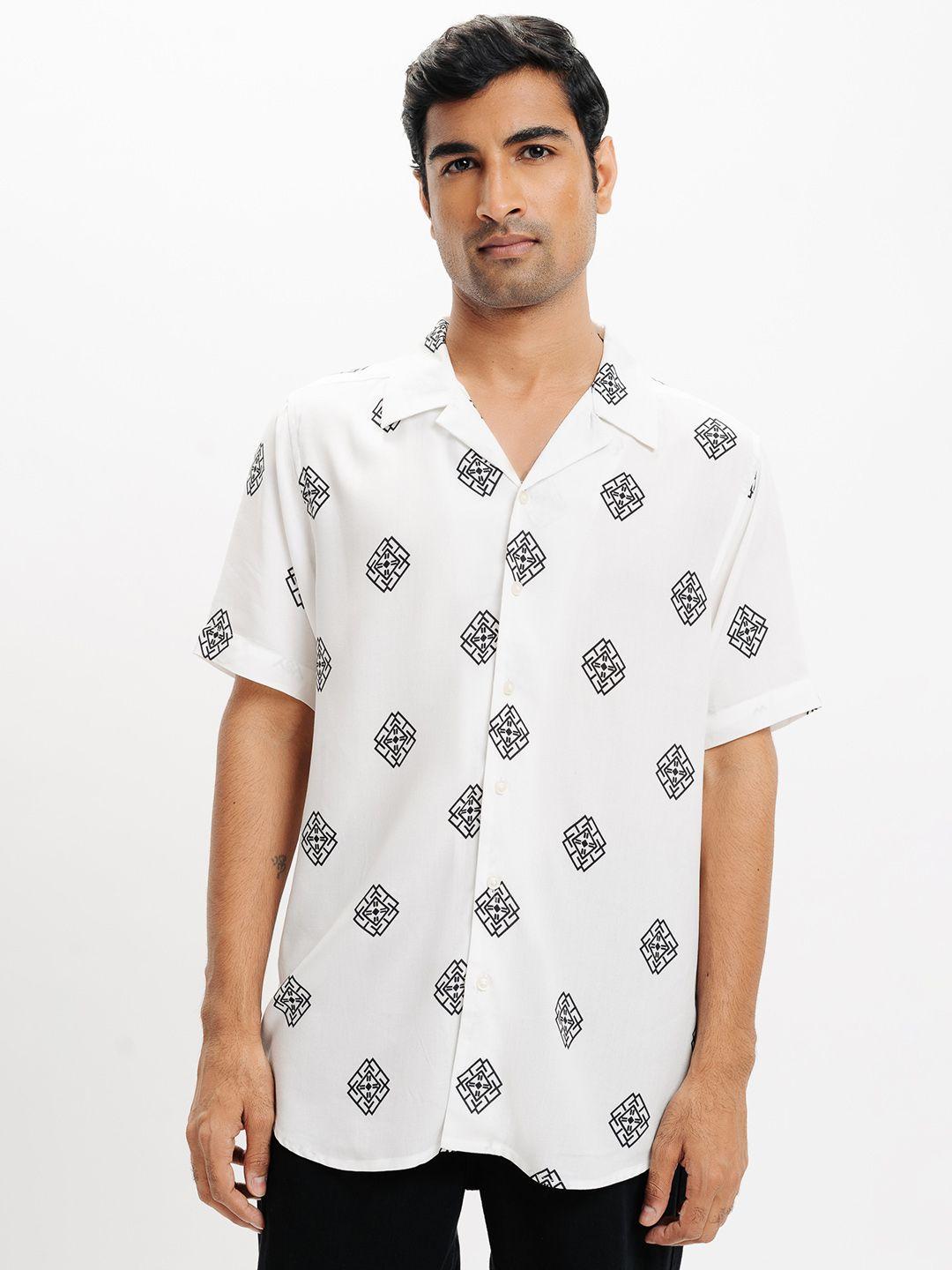 freakins opaque printed casual shirt