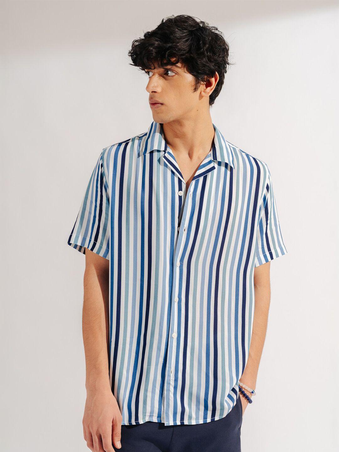 freakins vertical striped casual shirt