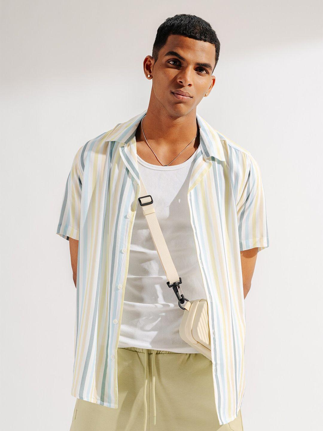 freakins vertical striped casual shirt