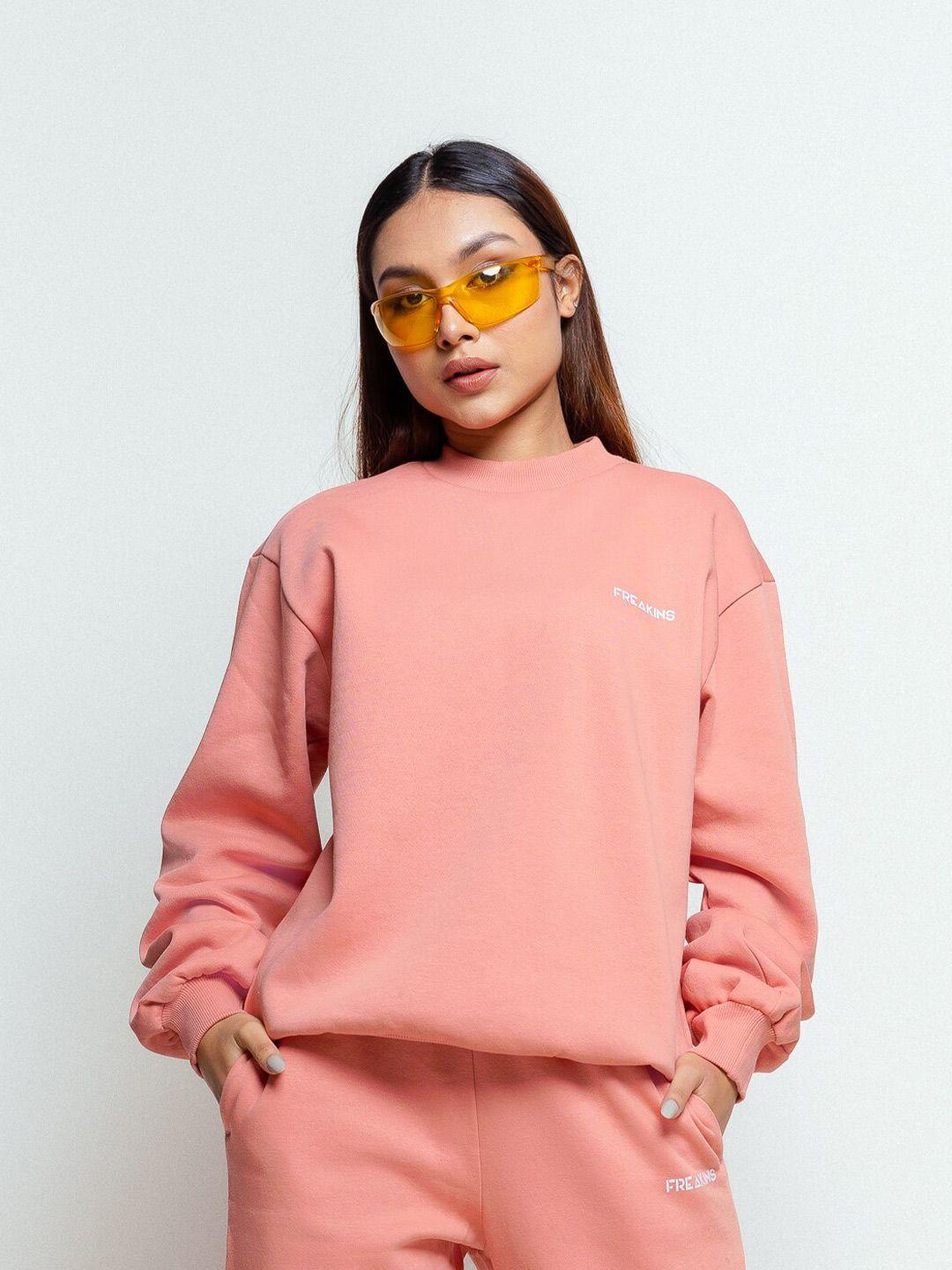 freakins women pure cotton pullover sweatshirt