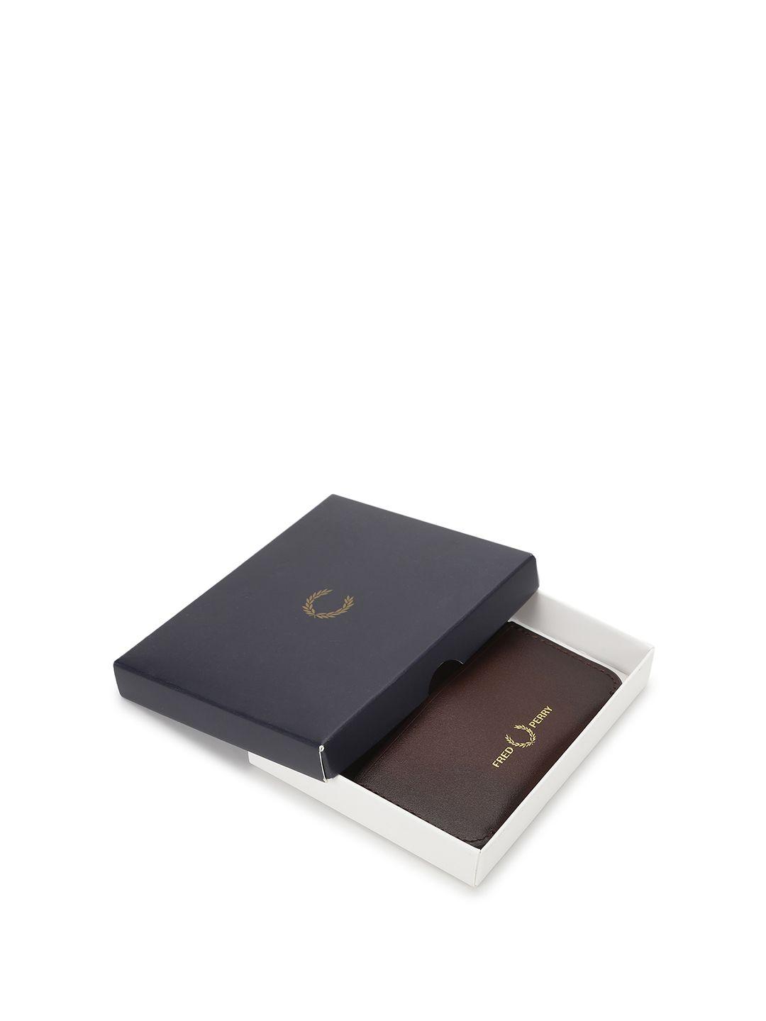 fred perry men leather card holder