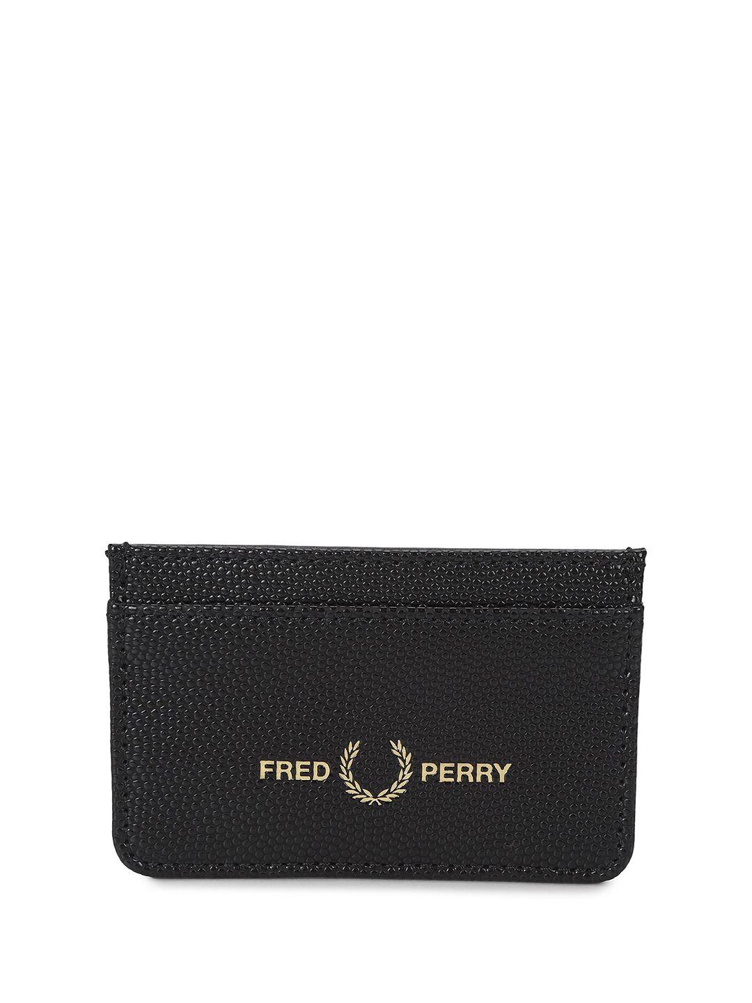 fred perry men textured card holder