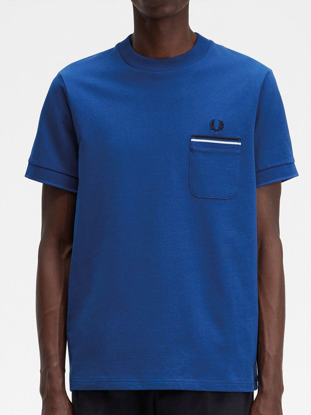 fred perry chest pocket cotton t-shirt