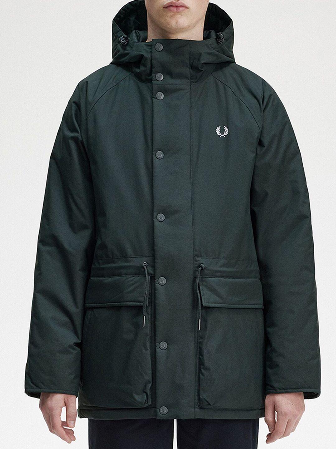 fred perry hooded padded jacket