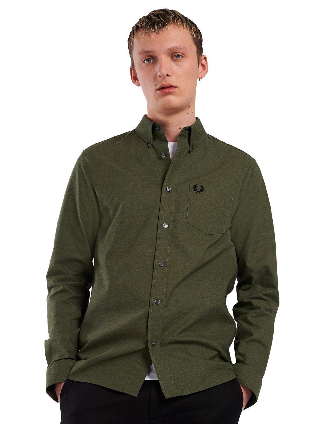 fred perry men classic pure cotton casual shirt