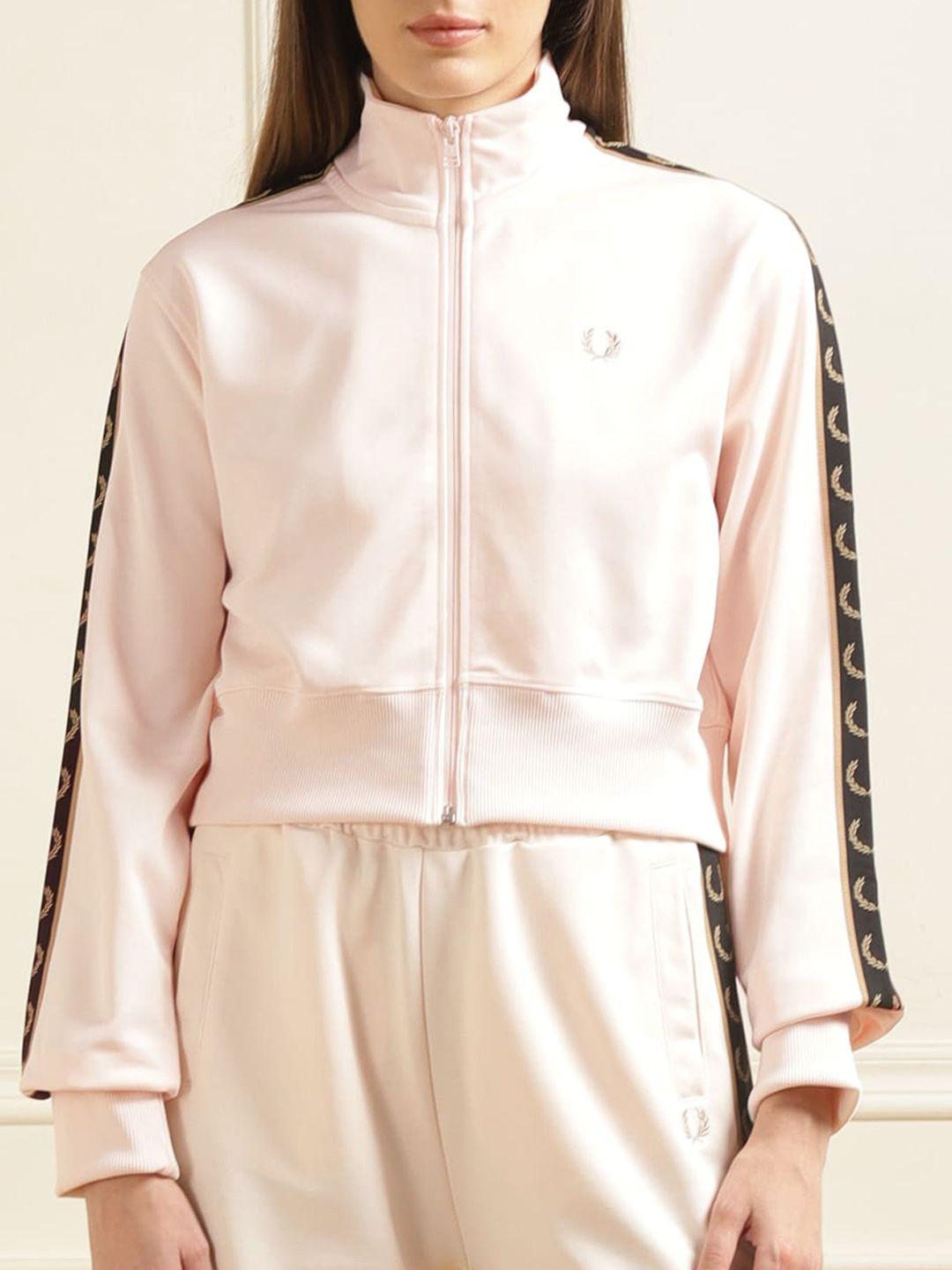 fred perry mock collar crop sporty jacket